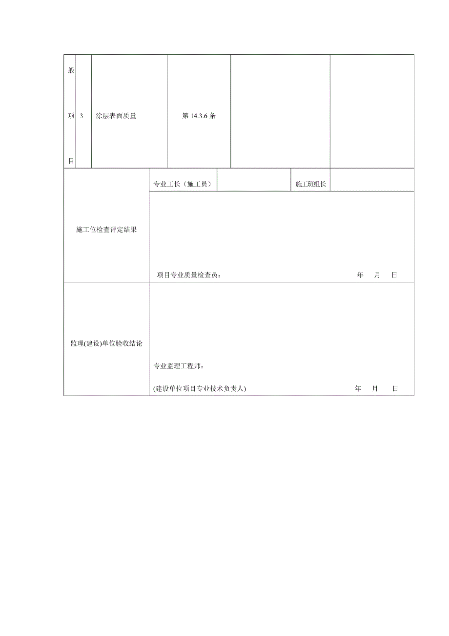 钢结构防火涂料涂装工程检验批质量验收记录（DOC表格）_第2页