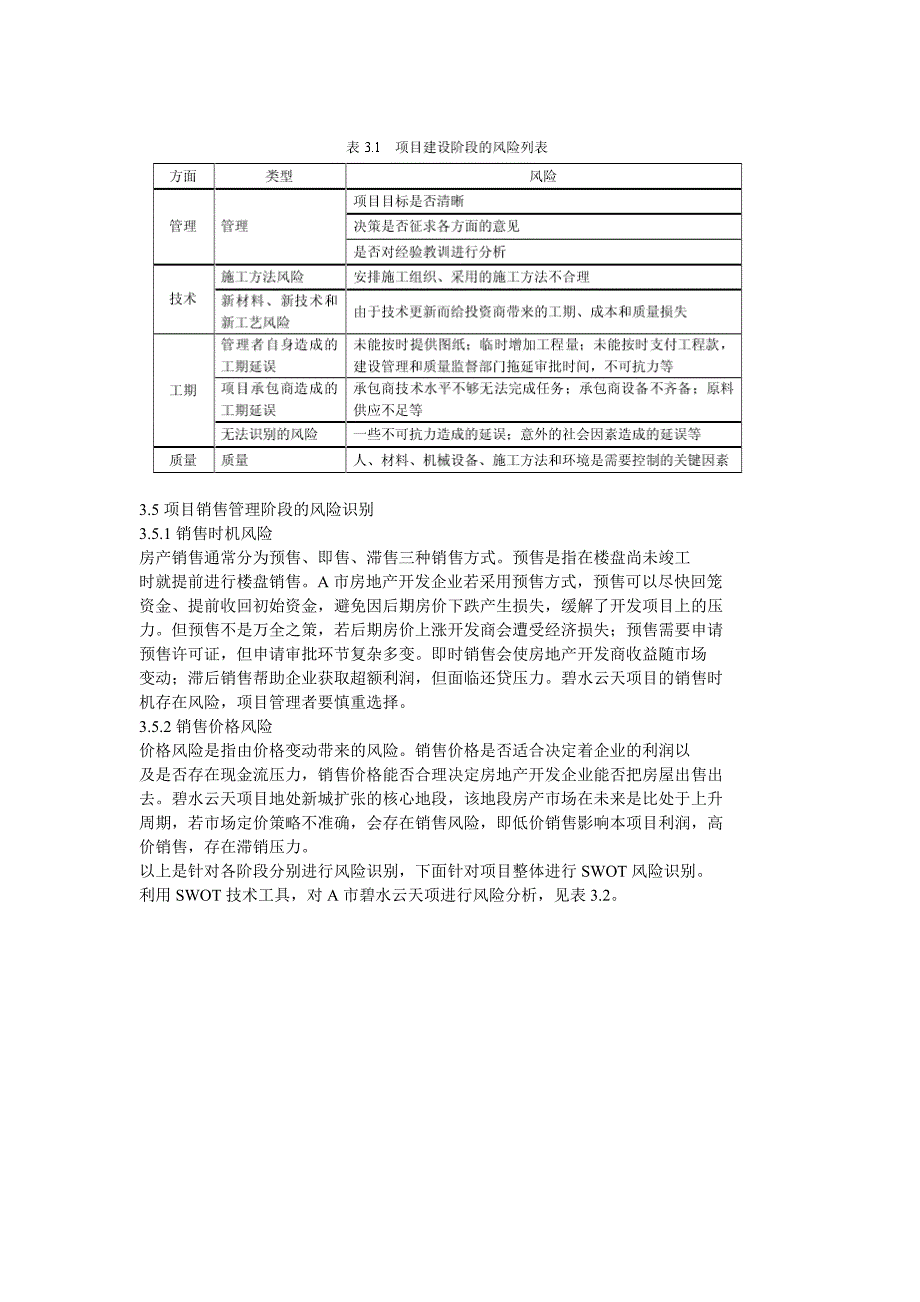 A市碧水云天房地产开发项目风险管理_第4页