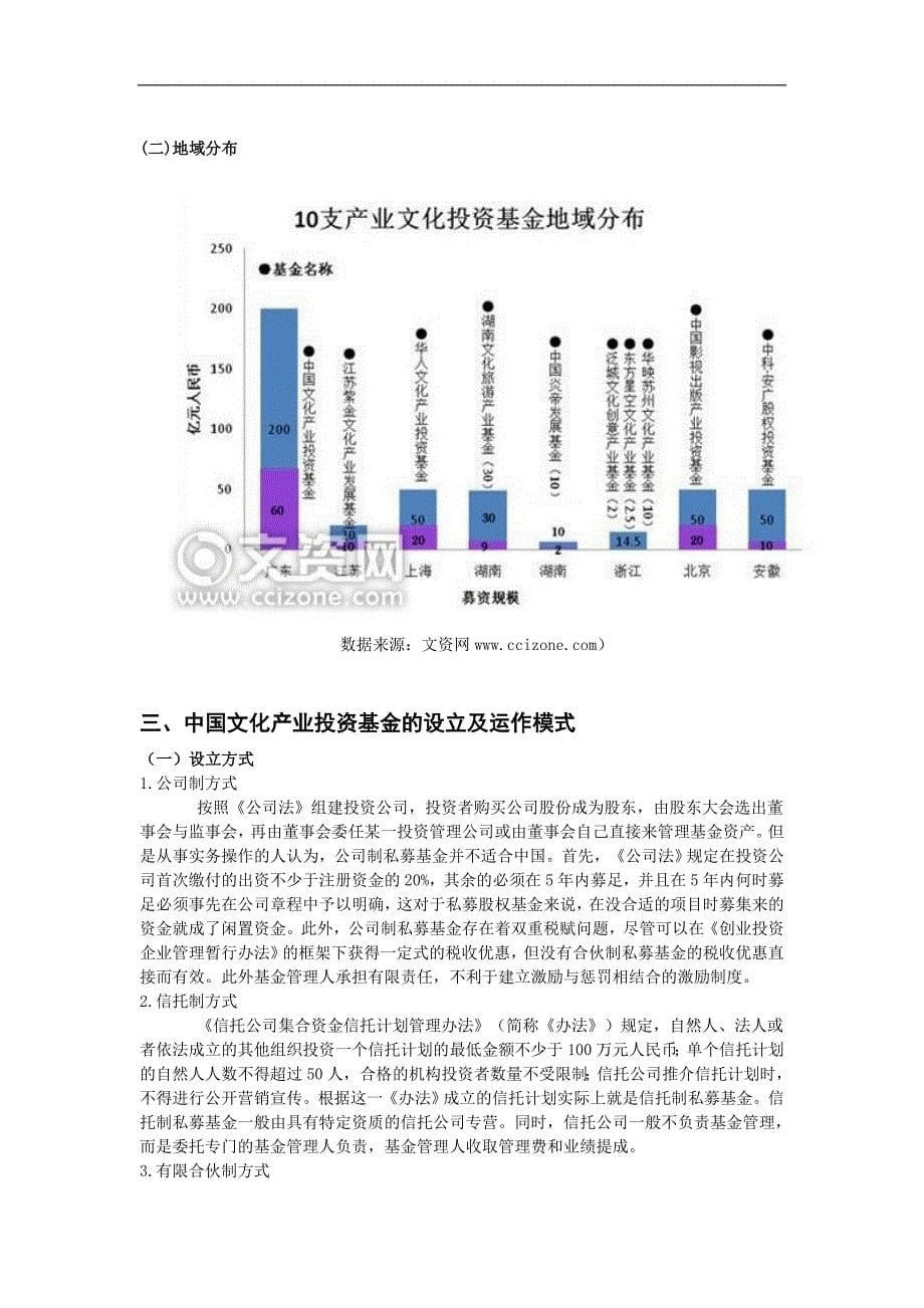 2011年文化产业发展报告——投资基金篇5_第5页