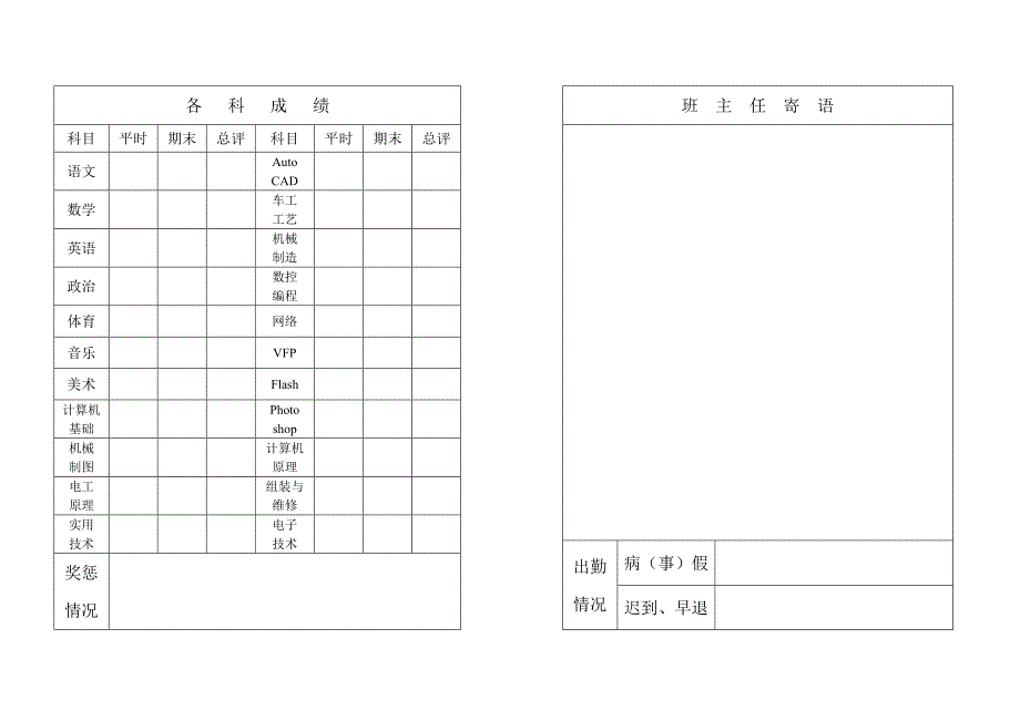 学生成绩报告单_第2页