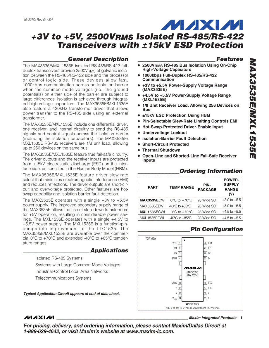 max3535e-mxl1535e_第1页