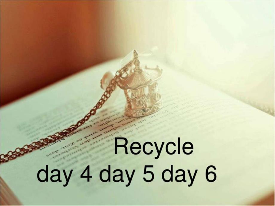 人教版六年级英语下册recycleday4day5课件_第1页