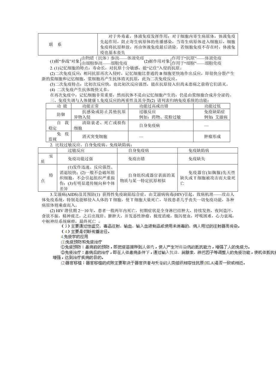 天津市宝坻区大白庄高级中学2014届高三高考生物学案：免疫调节_第4页