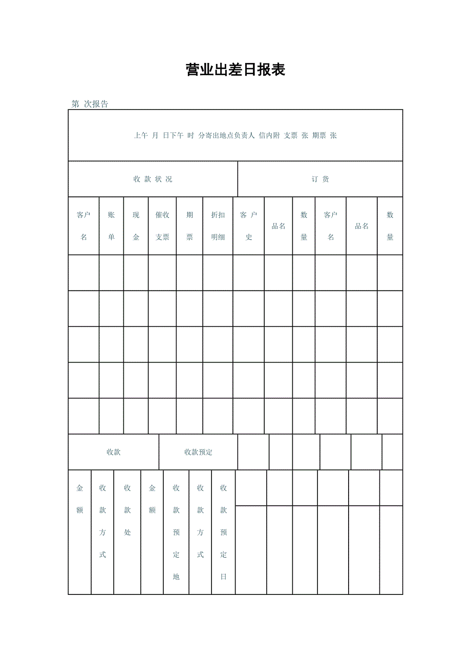 营业出差日报表-下载表格_第1页