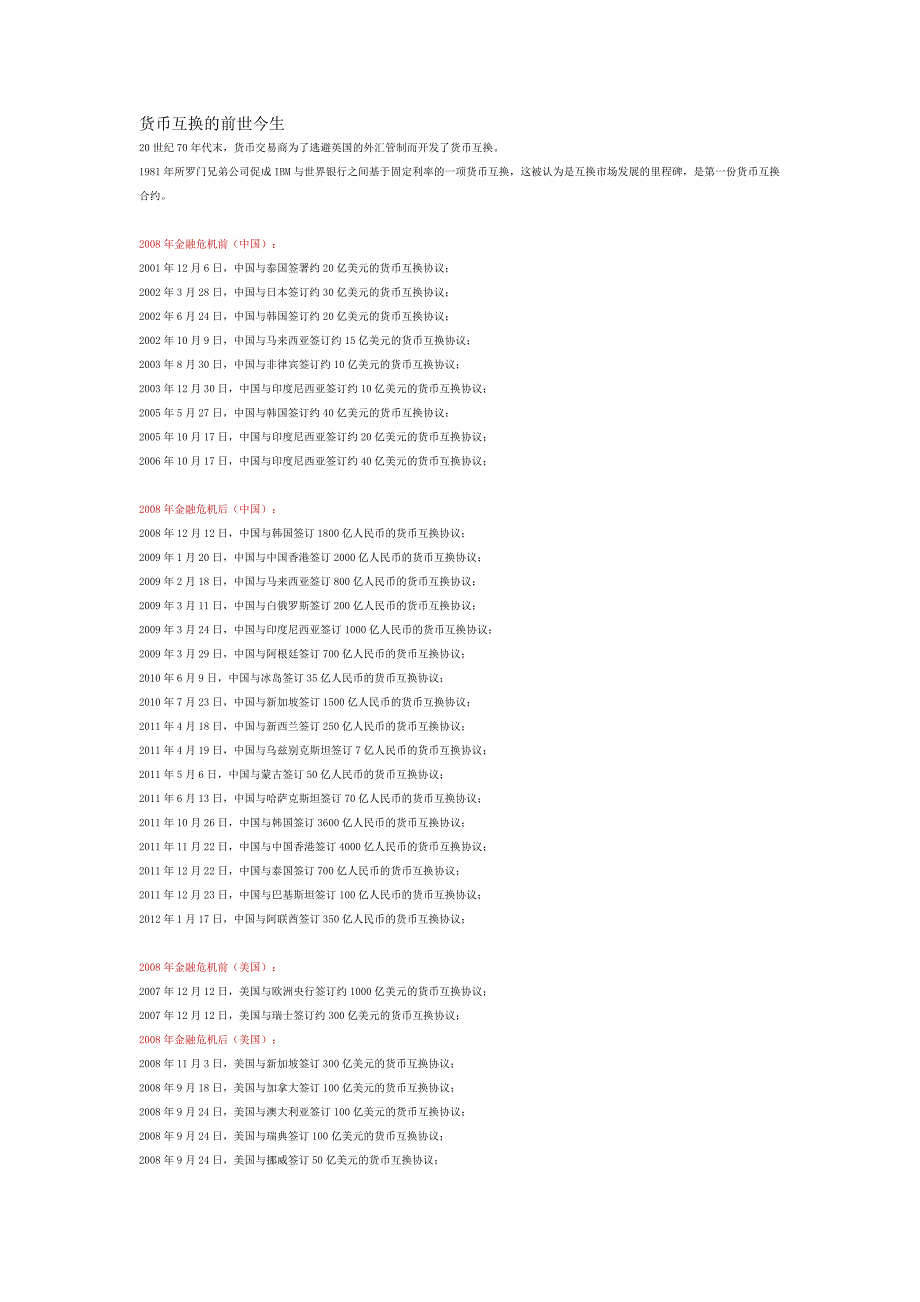 货币互换的前世今生和作用_第1页