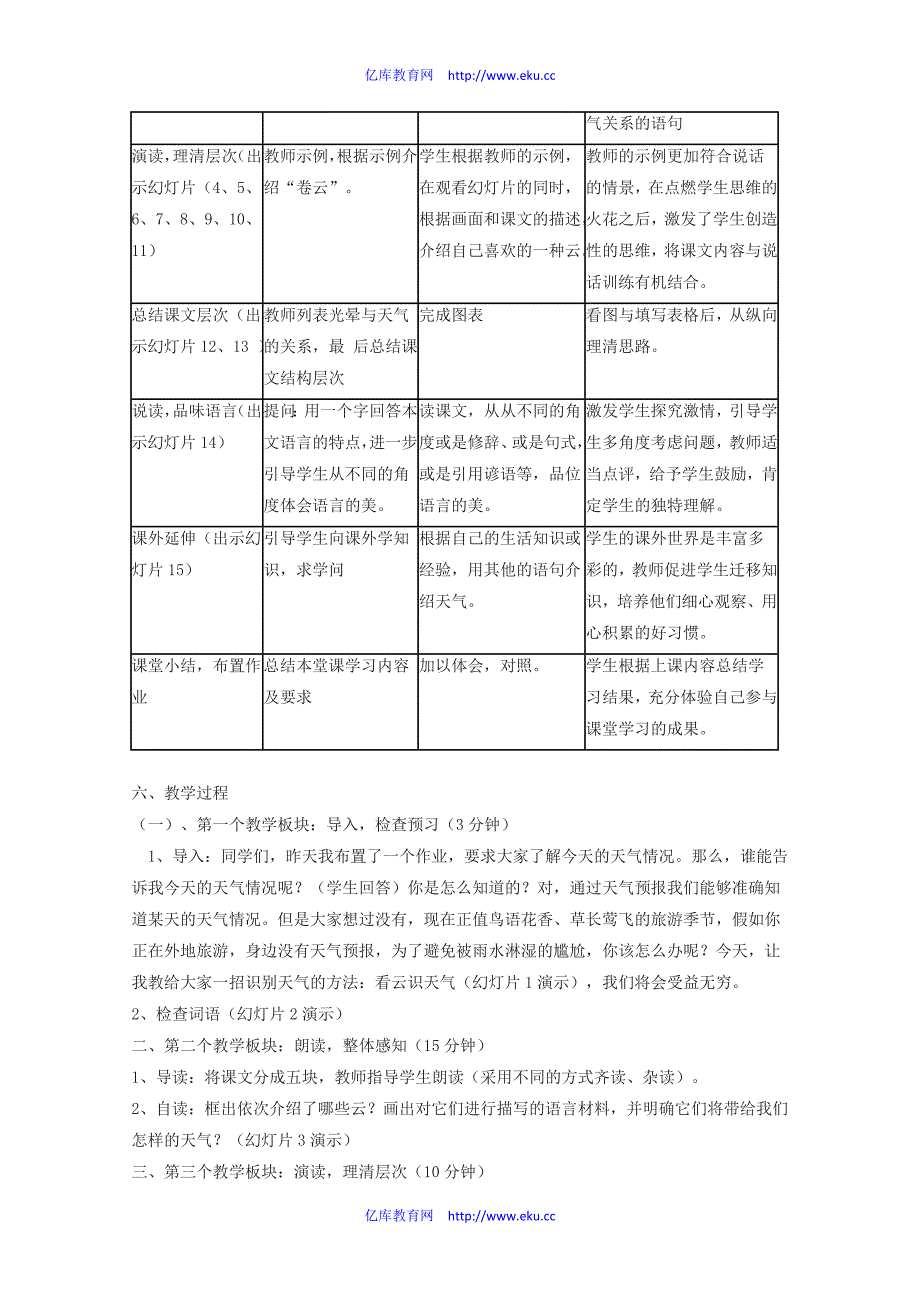 七年级语文上册第17课《看云识天气》教案人教新课标版_第3页