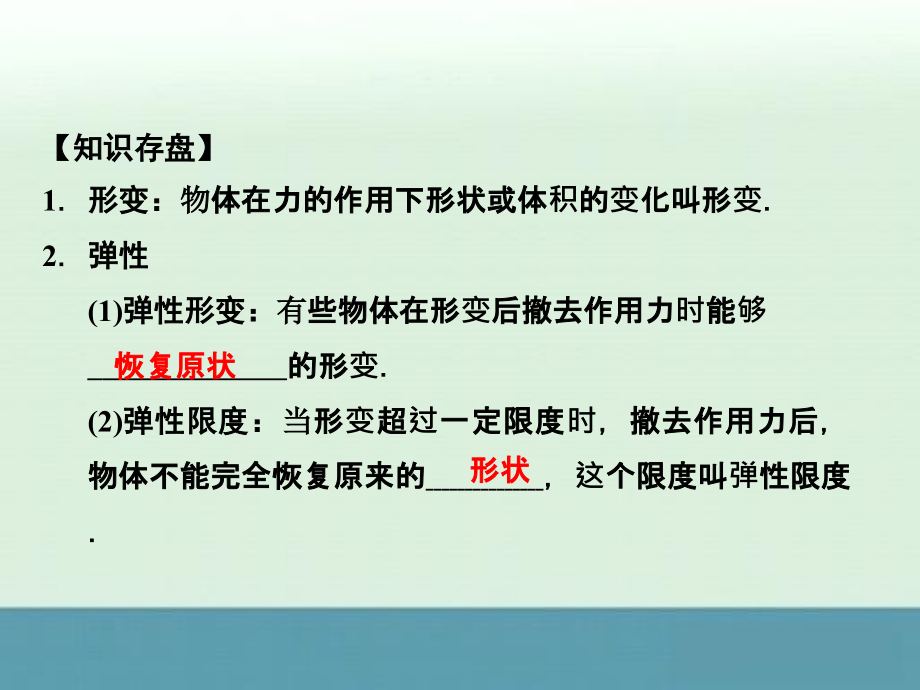 2014届高考物理一轮复习配套课件：2-1《重力弹力摩擦力》（浙江专版）_第4页