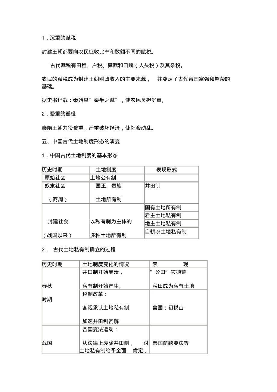 历史必修二教学设计(整套)_第4页