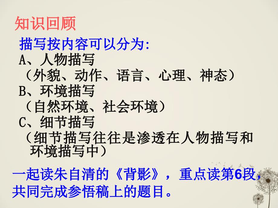《记叙中的描写和抒情课件》初中语文人教2001课标版2013年第3版八年级下册课件_第4页
