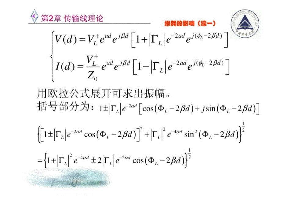 电信传输原理及应用第二章有耗线的特性计算2_第4页