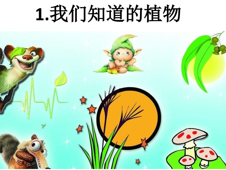 我们知道的植物（教科版小学科学一年级课件）_第1页