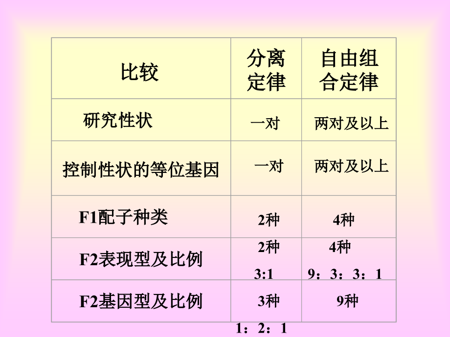 生物必修2复习课件_第3页