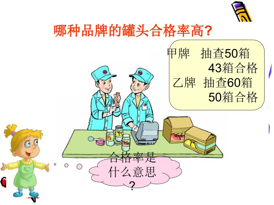 北师版_五年级数学下册课件_合格率_第3页