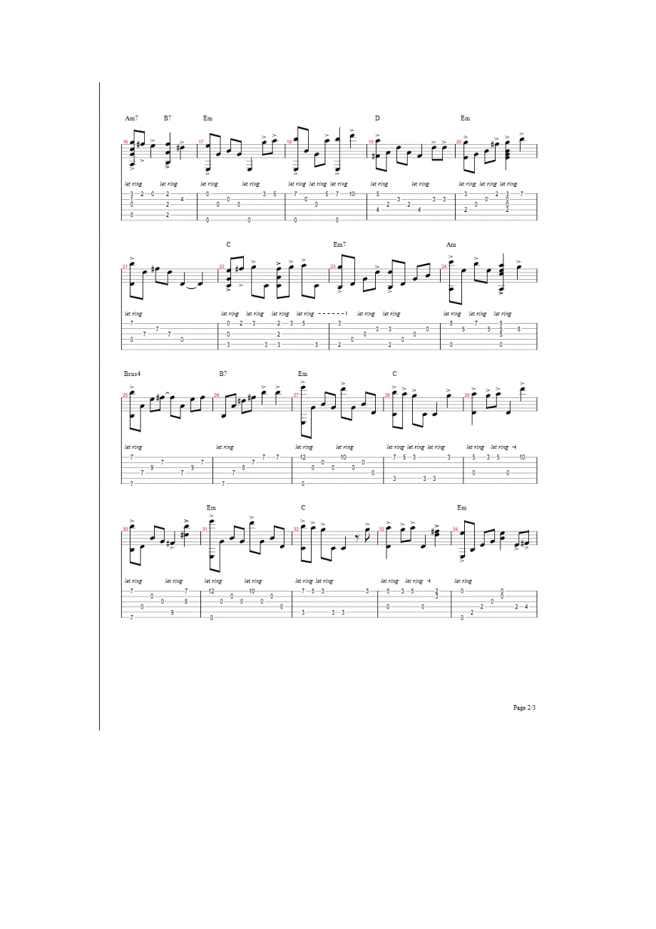 天空之城吉他谱完整修订版_第2页
