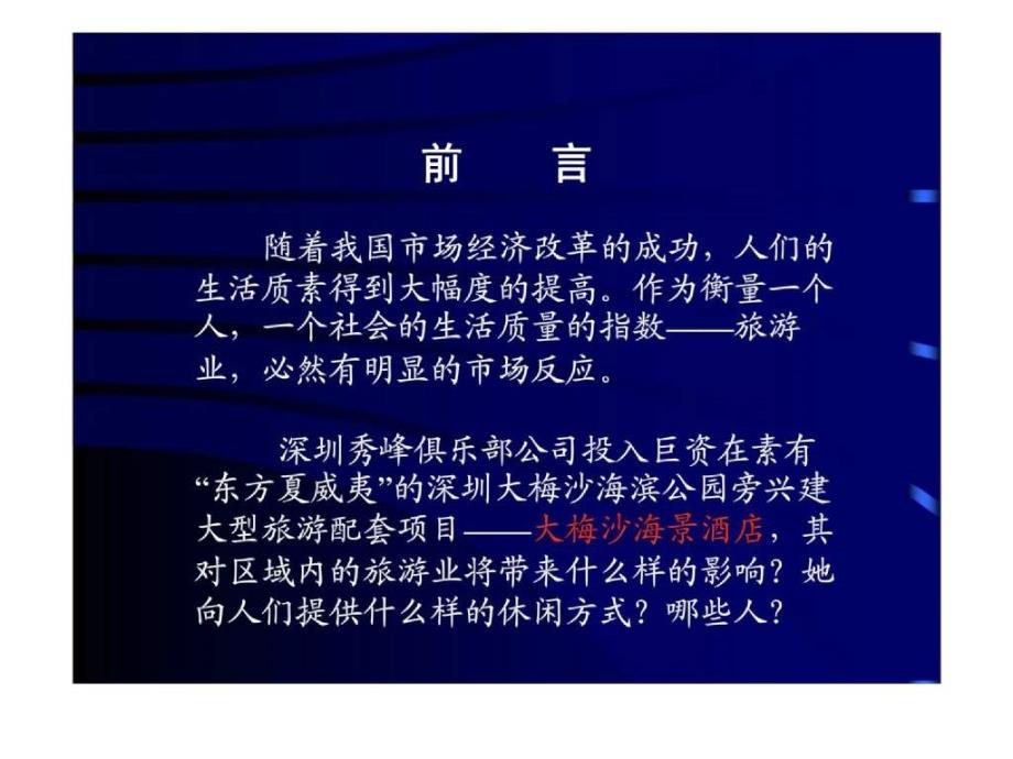 深圳大梅沙海景酒店广告推广方案_第2页