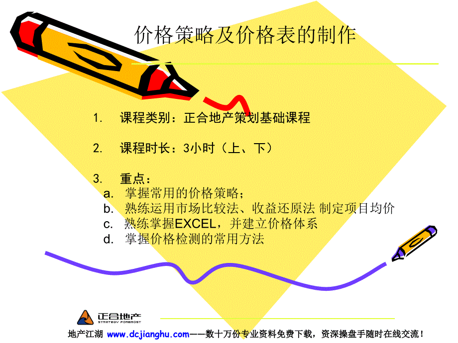 地产-价格策略与价格表的制作_第1页