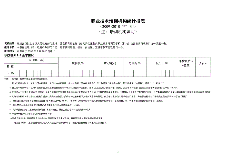 2010年度办学情况统计表（年检用）-大兴区民办学校年度办学情况统计表_第2页