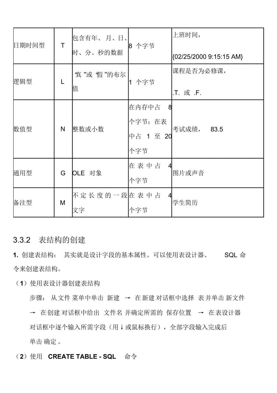 大学计算机表的创建与使用_第5页