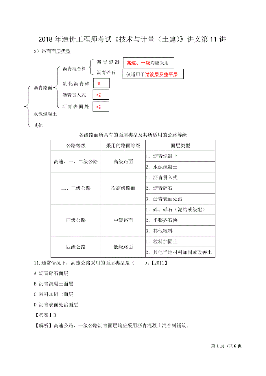 2018年造价工程师考试《技术与计量（土建）》讲义第11讲_第1页