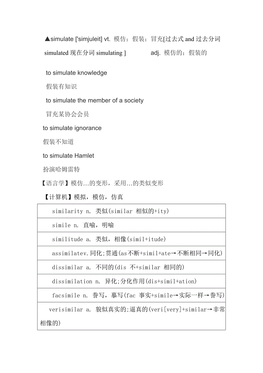 2010级英语2班贾甜甜词汇作业_第4页