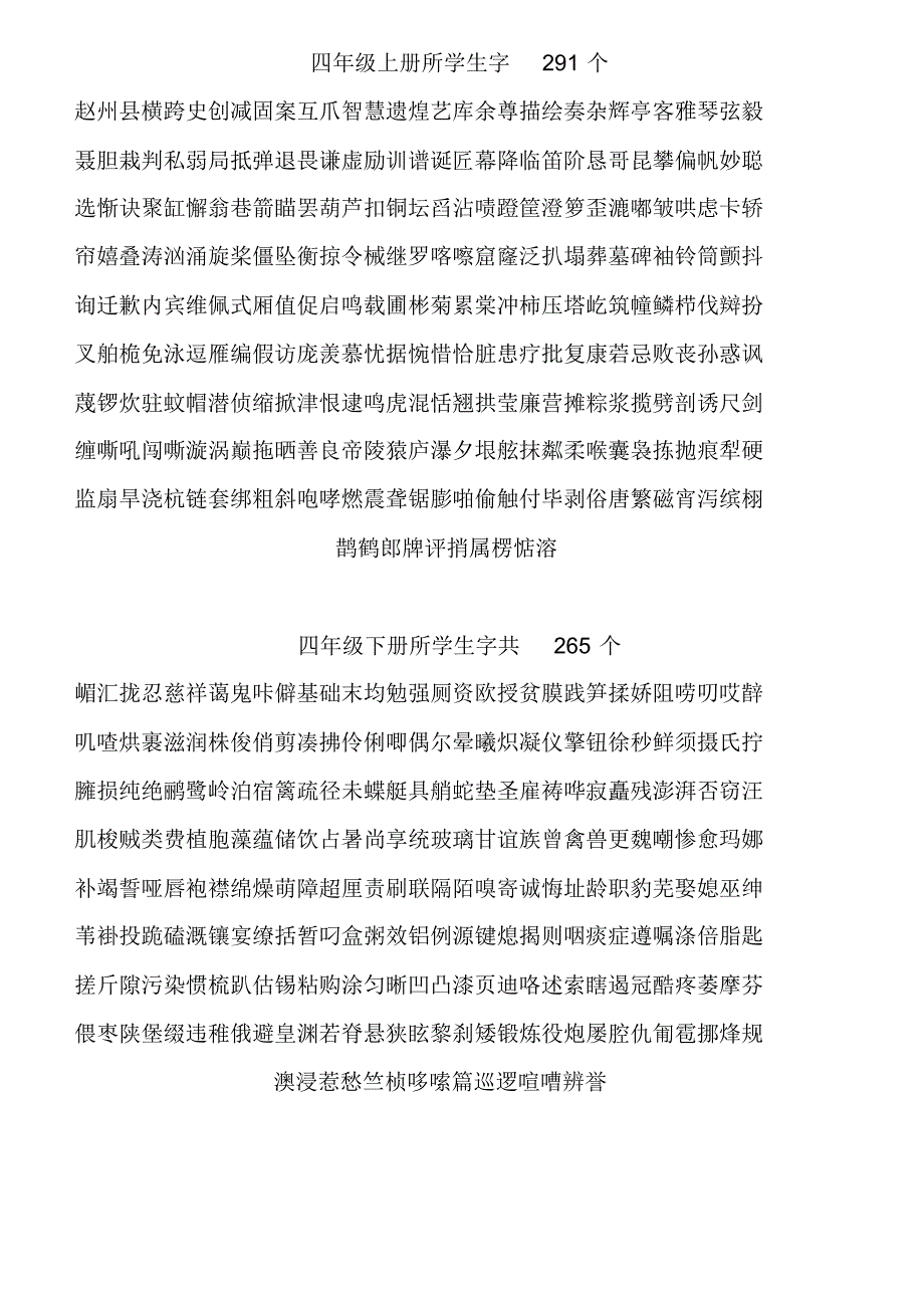 小学阶段生子表一生子表二生字_第4页