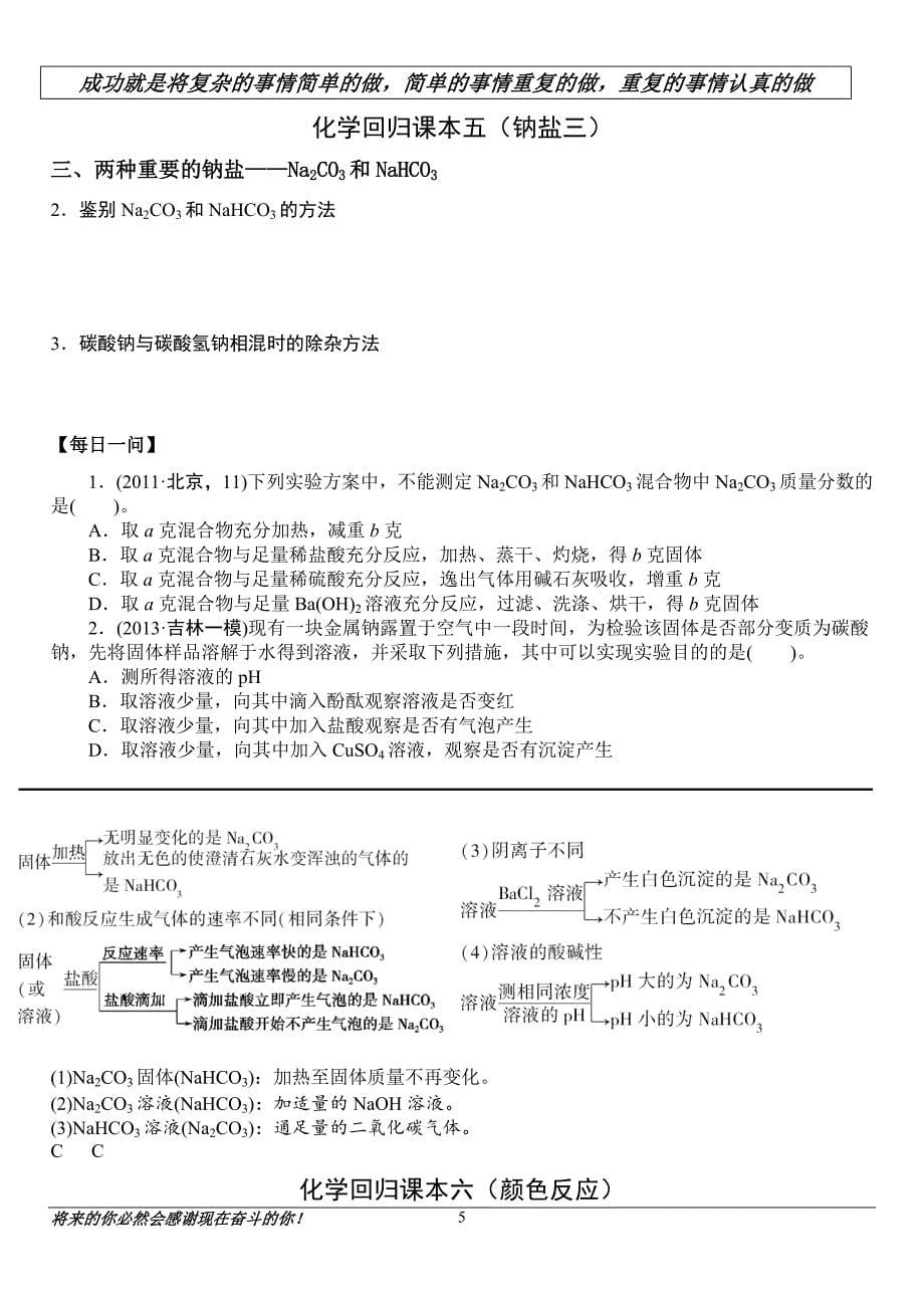 2018年高考理综化学考前回扣教材资料_第5页