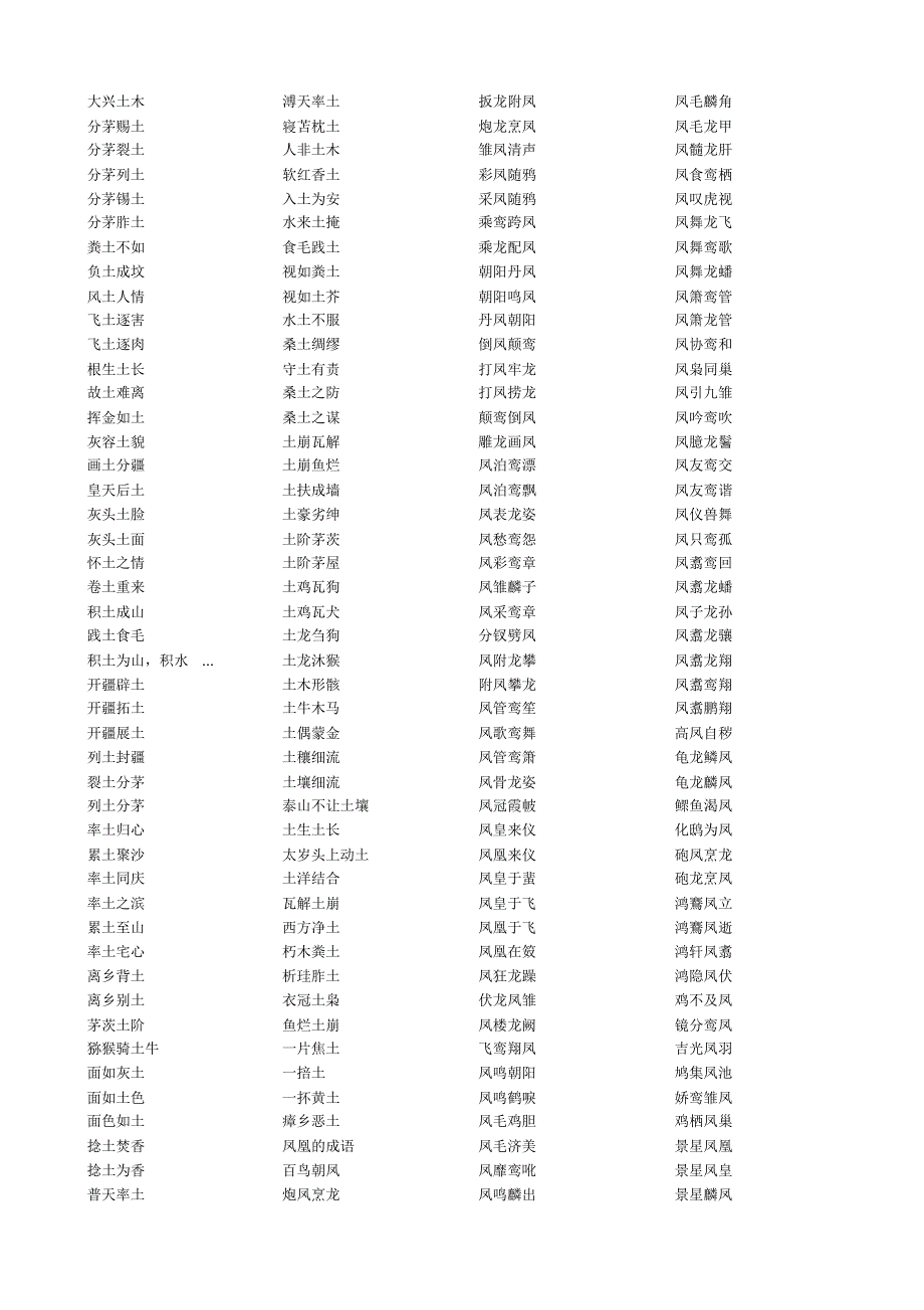 各种分类成语大集合_第3页