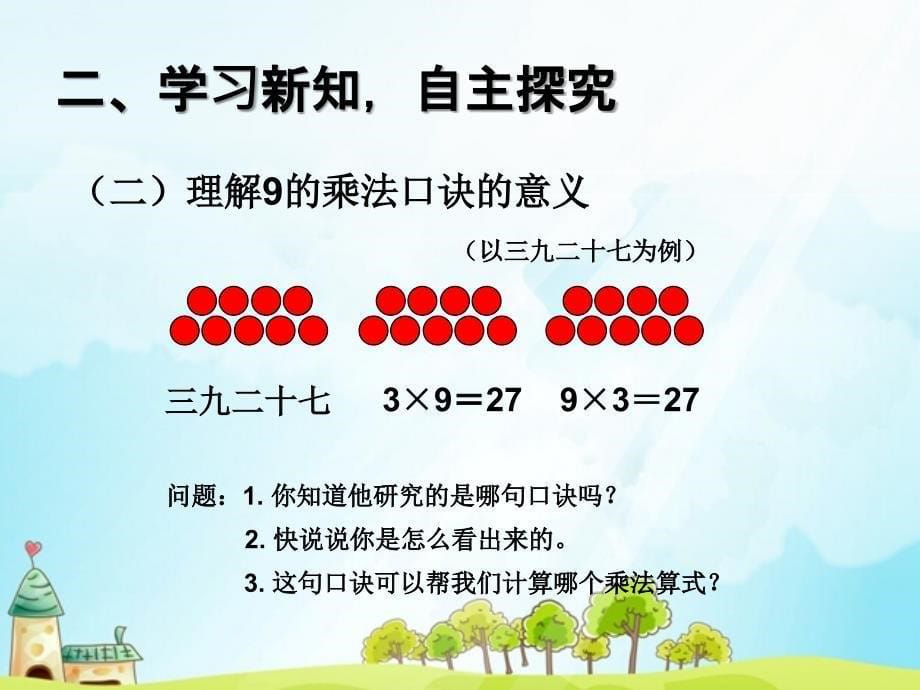 二年级上数学课件人教版二年级上《9的乘法口诀》ppt课件（16页）人教新课标_第5页