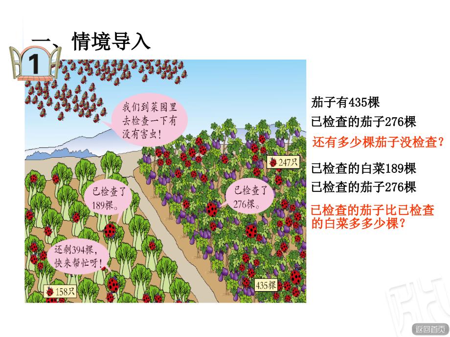 （青岛版）2018学年数学二下第四单元《勤劳的小蜜蜂》（连续进退位）课件2_第2页