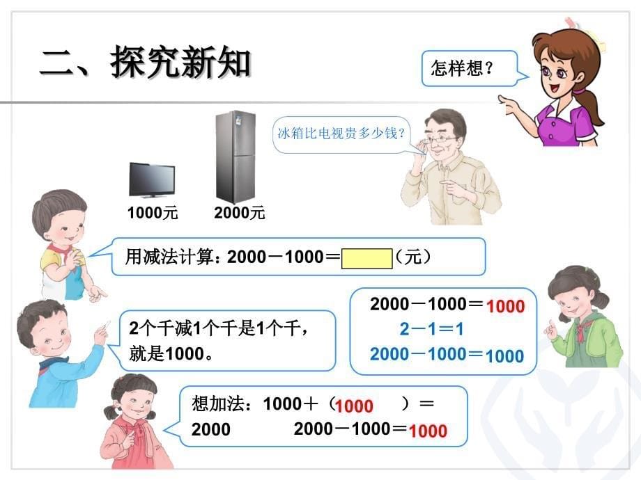 二年级下数学课件新人教版数学二年级下册整百、整千数加减法课件教学ppt人教新课标_第5页