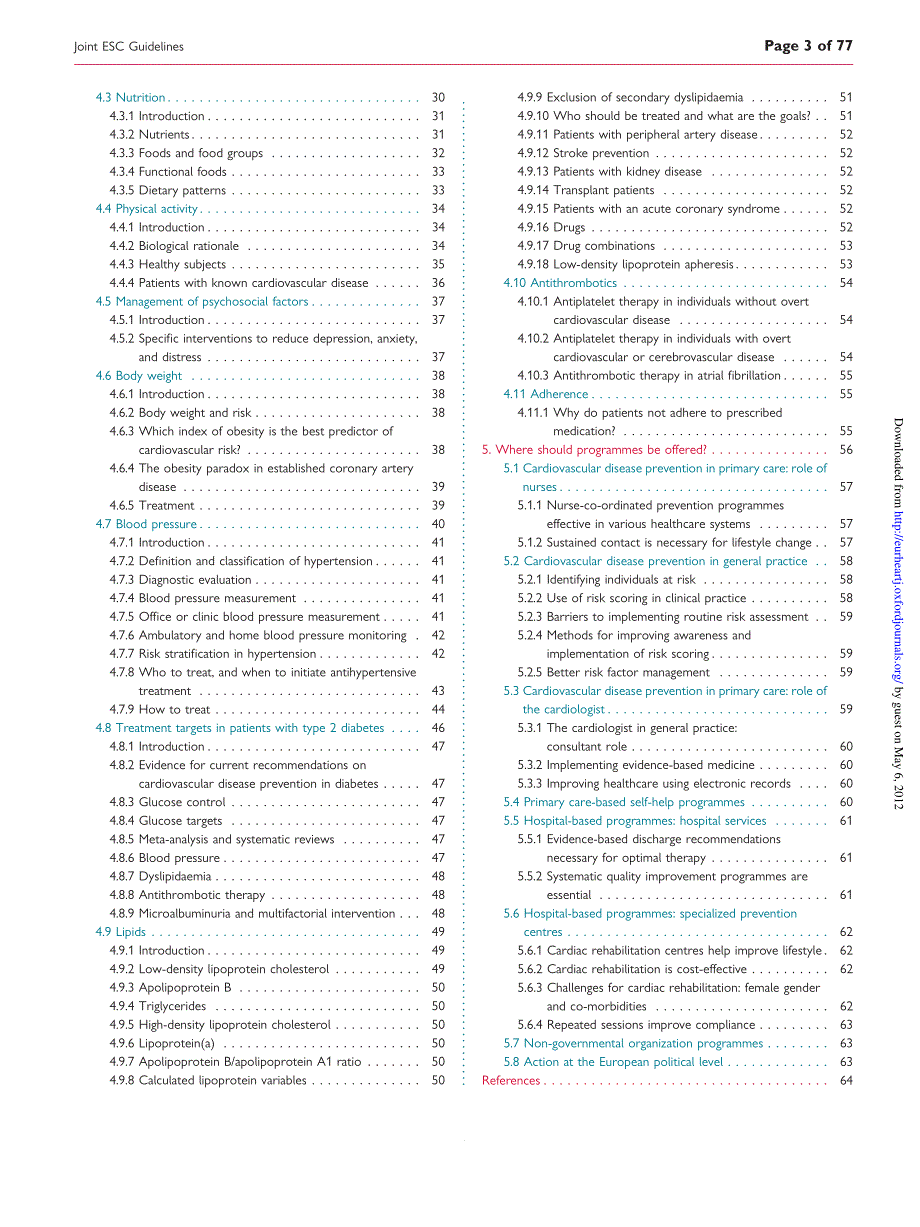 2012esc临床实践指南：心血管疾病的预防_第3页