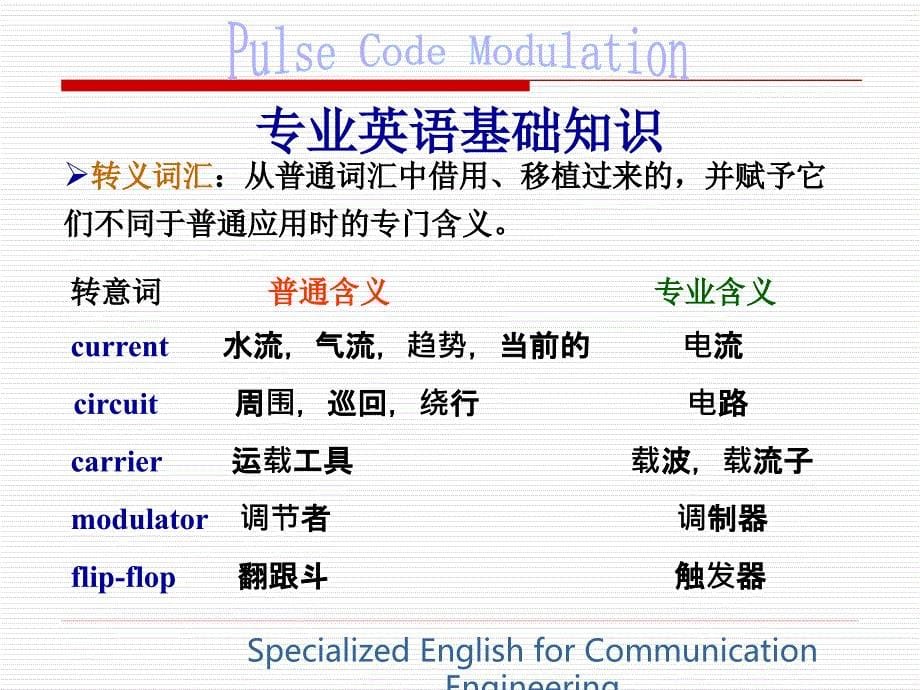 通信工程专业英语unit3：pulsecodemodulation_第5页