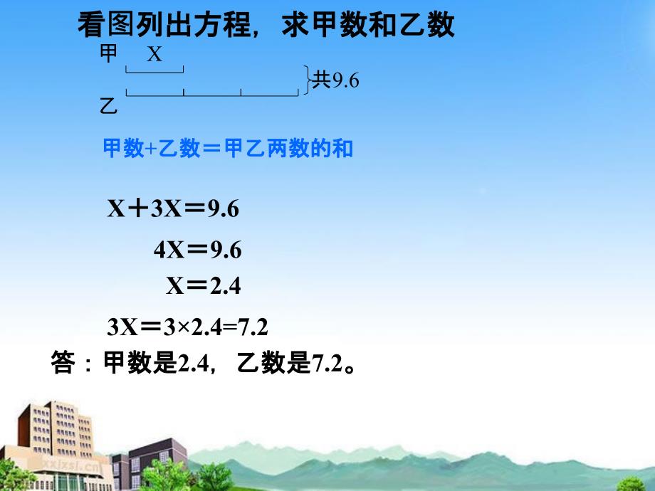 2018学年（沪教版）五年级数学下册列方程解应用题课件_第2页