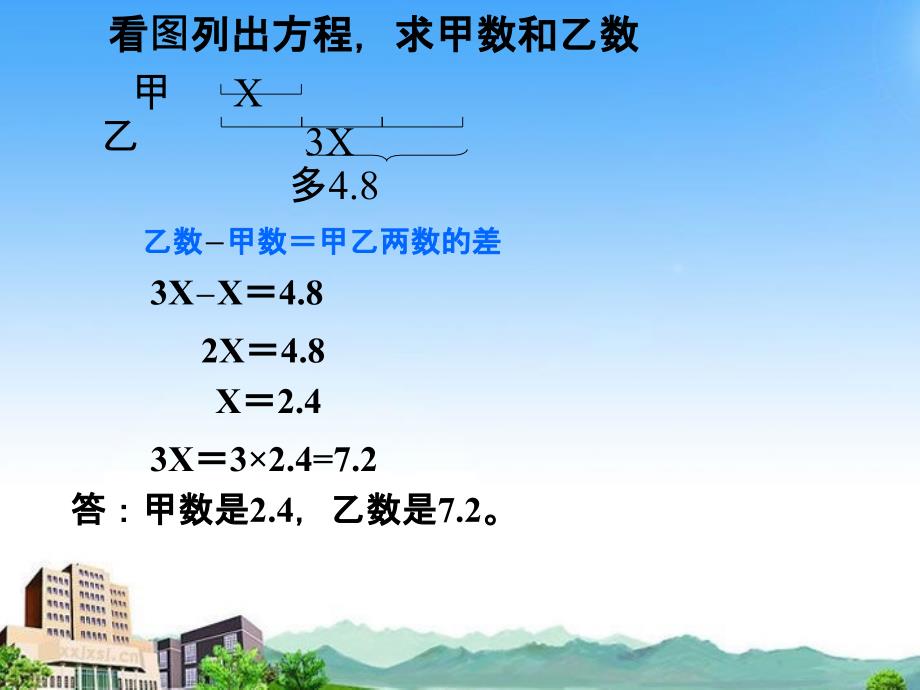 2018学年（沪教版）五年级数学下册列方程解应用题课件_第3页