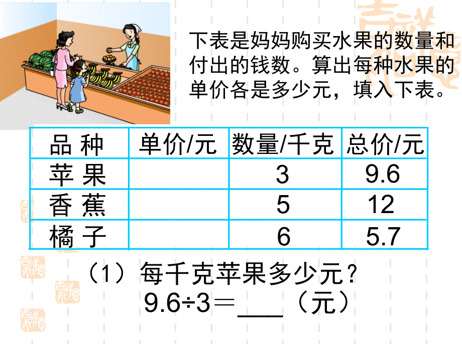 （沪教版）五年级上册数学第二单元5《除数是整数的小数除法》ppt课件_第2页