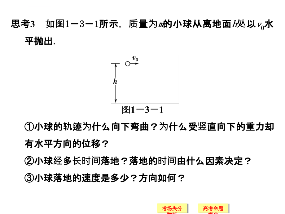 2014届高考物理二轮复习简易通新课标配套课件第3讲牛顿运动定律与曲线运动_第3页