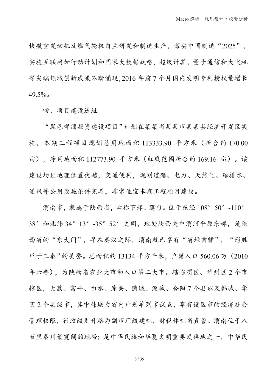 黑色啤酒项目立项申请报告_第3页