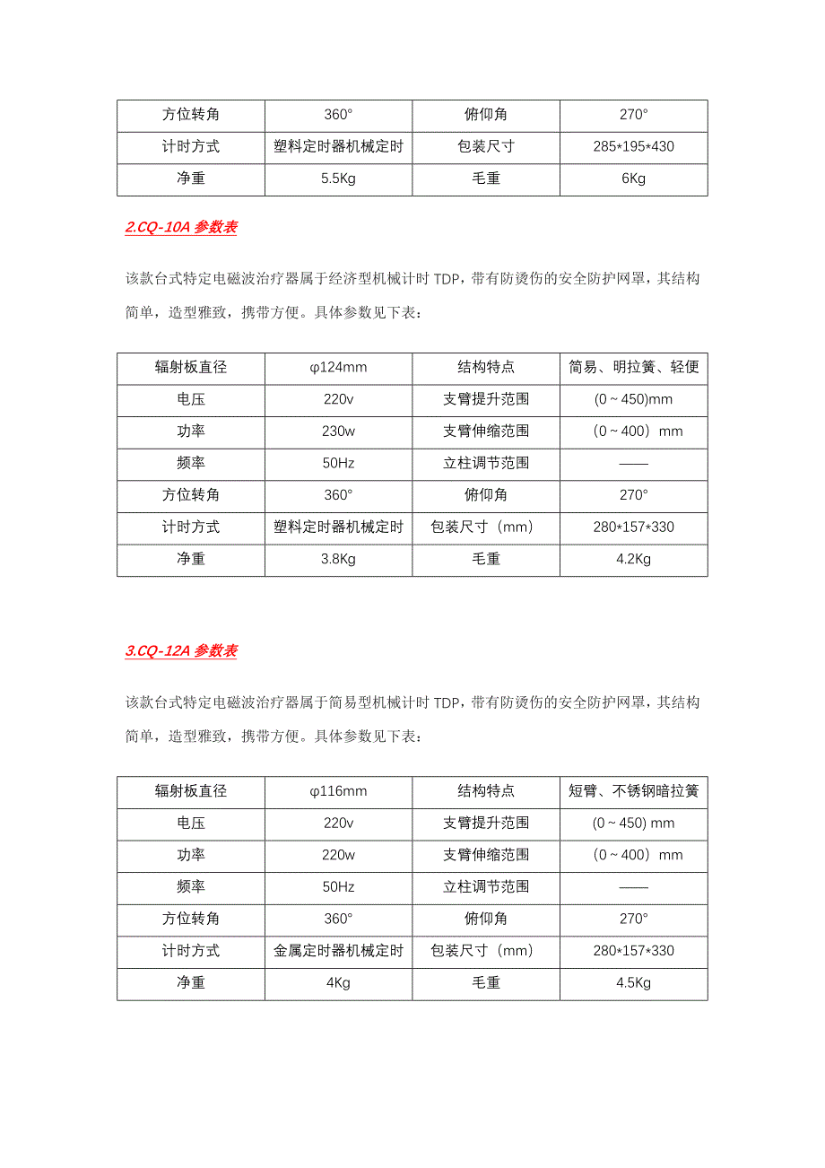 cq型tdp产品描述及参数表_第2页