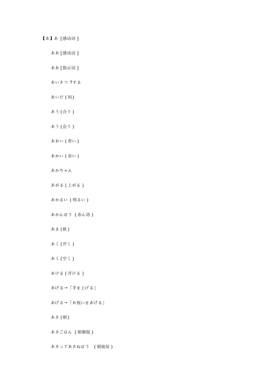 日语四级词汇学习大纲_第1页