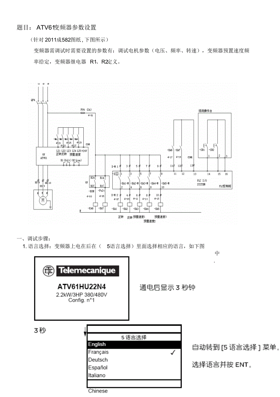 施耐德ATV61调试总结_第1页