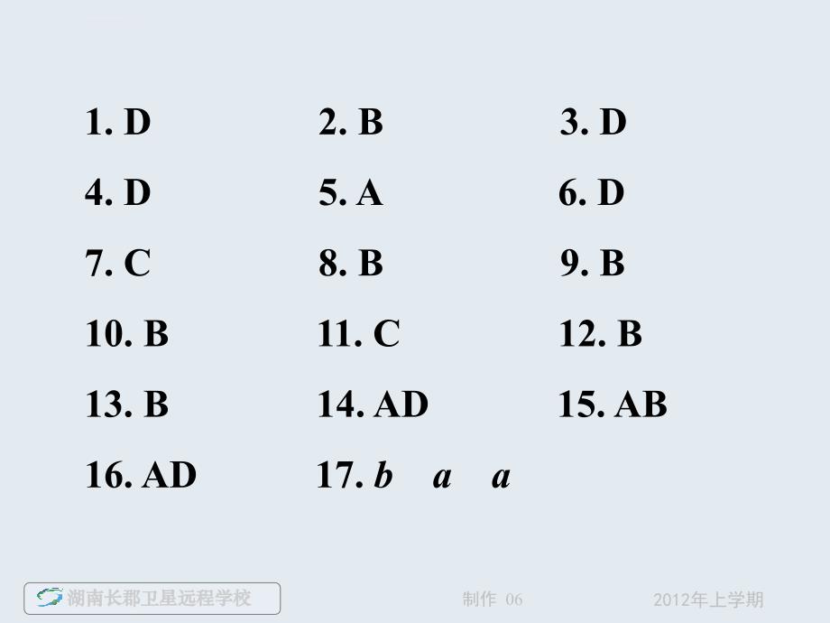 高二物理《120511家庭作业试卷讲评》（课件）_第2页