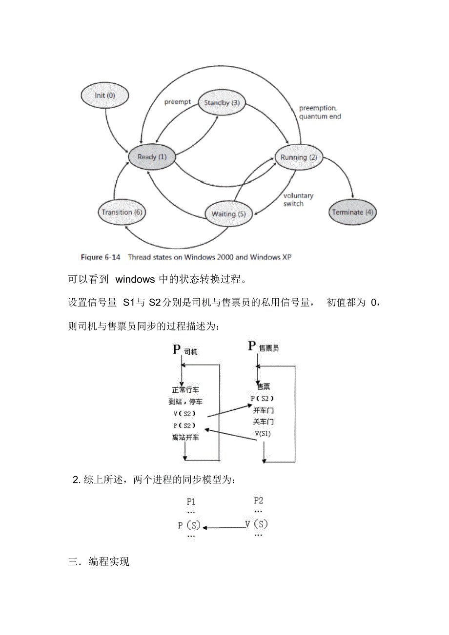 操作系统实验一在WRK下司机售票员(进程与线程同步)实验_第2页