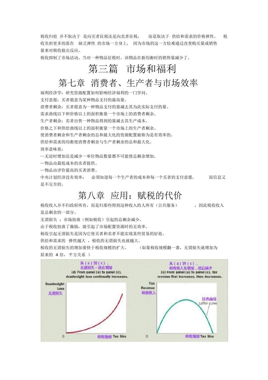 曼昆经济学原理复习大纲(超全)_第5页