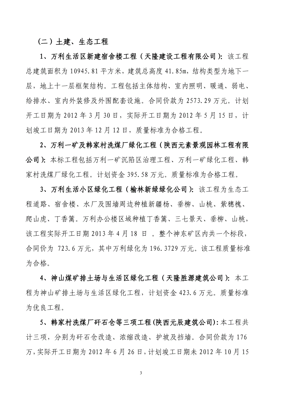 万利一矿1月份监理工作汇报_第3页