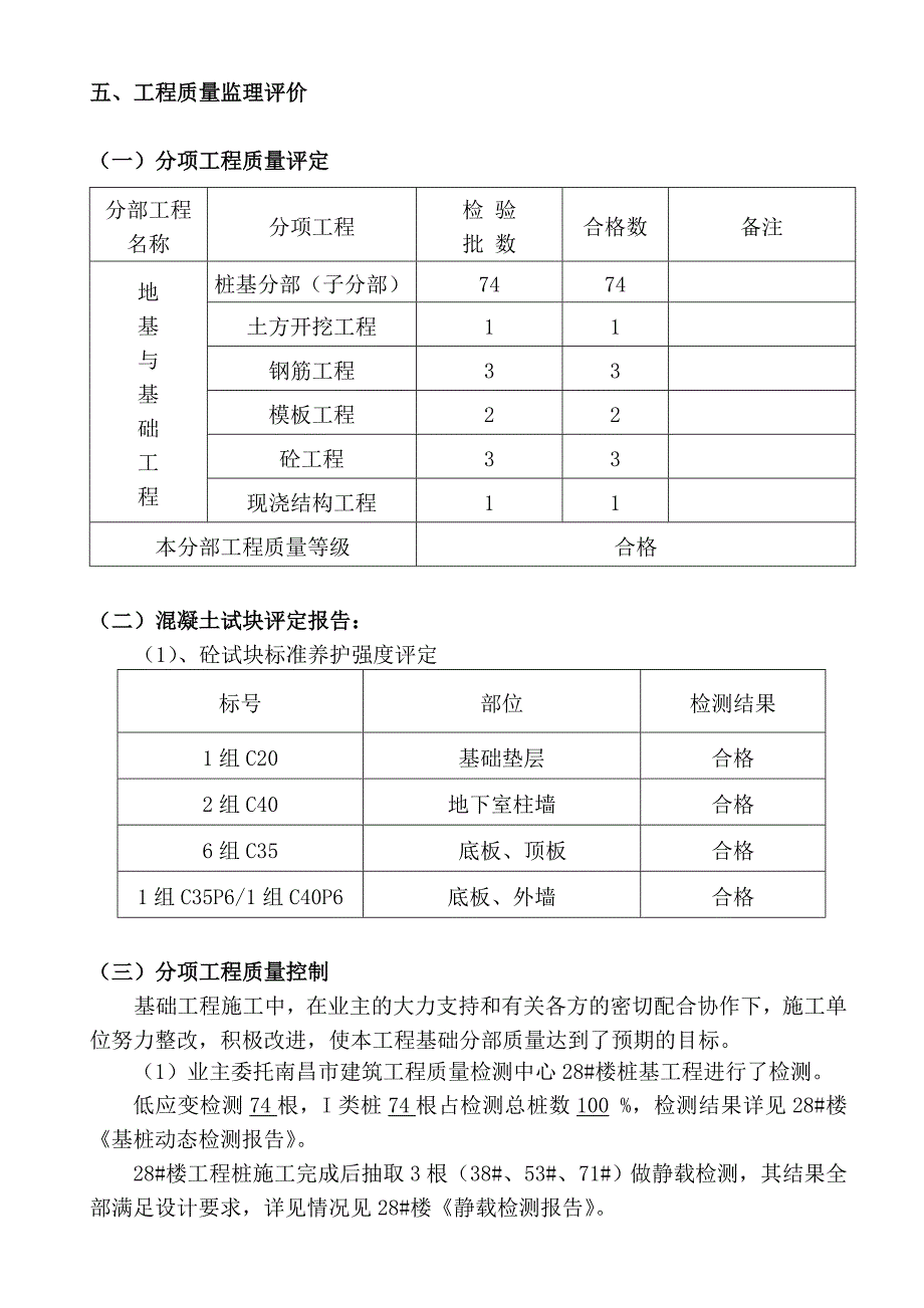 红谷新城三期k组团28楼基础分部评估报告_第4页