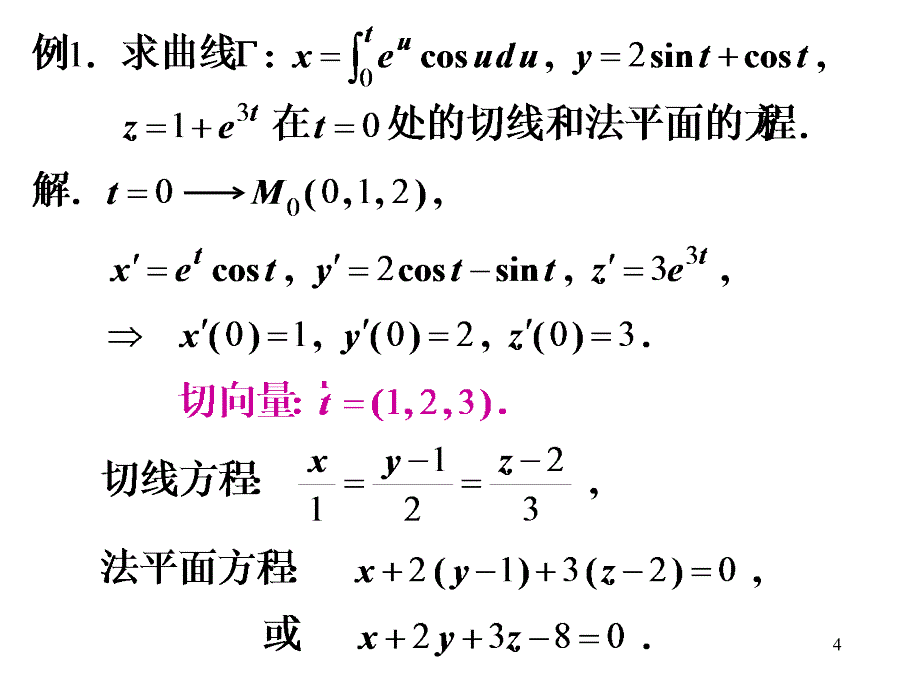 高等数学_第六节__多元函数微分学的几何应用_第4页