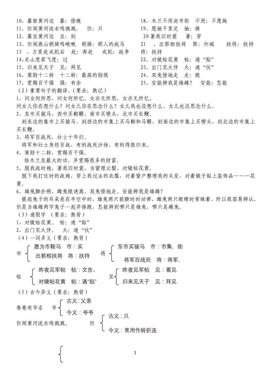 七年级下(人教版)文言文知识复习提纲精编_第3页