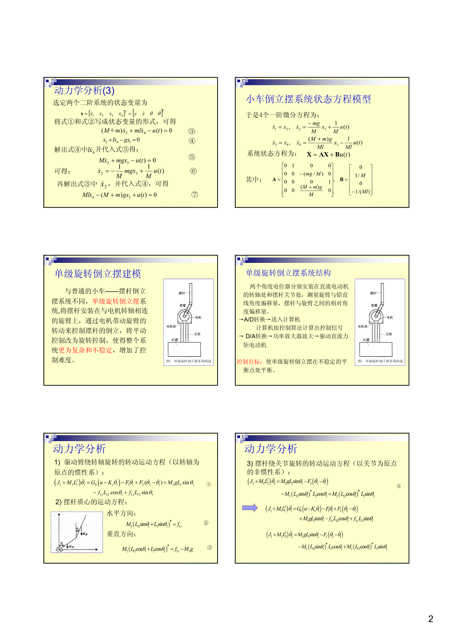 单级倒立摆系统建模_第2页