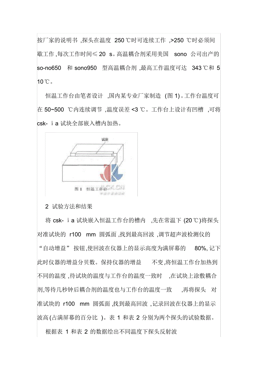 温度对超声波探头灵敏度的影响研究_第2页