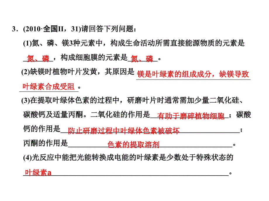 高考生物二轮专题2光合作用与细胞呼吸_第4页